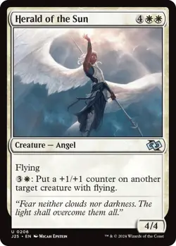 NM Herald of the Sun, MTG, Foundations Jumpstart, Magic the Gathering, 206 - Image 1