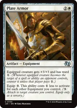 NM Plate Armor, MTG, Foundations Jumpstart, Magic the Gathering, 100 - Image 1