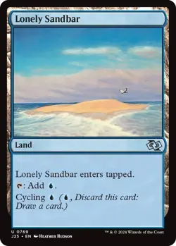 NM Lonely Sandbar, MTG, Foundations Jumpstart, Magic the Gathering, 769 - Image 1