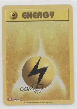 Lightning Energy Holo Pokemon TCG Classic Charizard Deck (CLC) #034 - Image 1