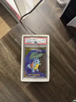 PSA 8 NEAR MINT-MINT Pokemon Squirtle Topps Clear Card PC4 2000 TV Animation NM - Image 1