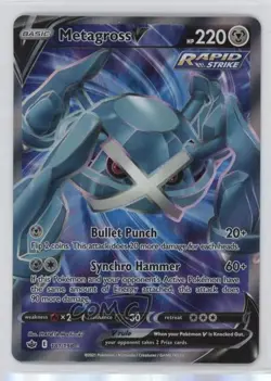 Full Art - Metagross V Pokemon Sword & Shield Chilling Reign #181 - Image 1