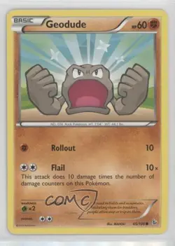 Geodude Pokemon XY Flashfire #45 - Image 1
