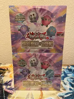 x2 Yugioh English Brothers of Legend 1st Edition Booster Boxes SEALED - Image 1