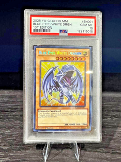 YuGiOh Blue-Eyes White Dragon 1st Edition Secret Rare BLMM-EN001 GEM MT PSA 10 - Image 1