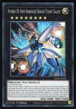 Number 38: Hope Harbinger Dragon Titanic Galaxy - RA02-EN036 - Super Rare Yugioh - Image 1