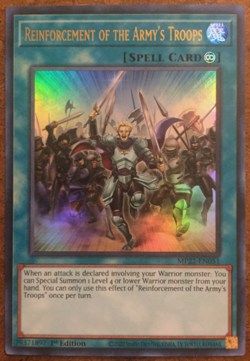 Yugioh! - Reinforcements Of The Army’s Troop - Ultra Rare - MP22-EN051 - 1st Ed - Image 1