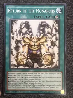 Yugioh Return of the Monarchs SR01-EN026 Common 1st Edition NM - Image 1