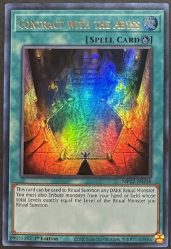 Yugioh! - Contract with The Abyss - MP22-EN250 - Ultra Rare - 1st Ed - Image 1