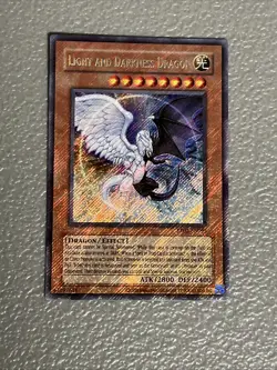 Yugioh Light and Darkness Dragon RP02 FOIL BLEED 2020 Date Reprint Mint - Image 1