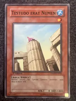 Yugioh Testudo Erat Numen TSHD-EN032 Common 1st Edition NM - Image 1