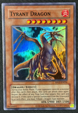 Yugioh! Tyrant Dragon Super Rare Near Mint Unlimited RP02-EN056 (Reprint) - Image 1
