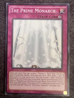Yugioh The Prime Monarch SR01-EN034 Common 1st Edition NM - Image 1