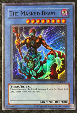 Yugioh! The Masked Beast Super Rare Near Mint Unlimited RP02-EN027 (Reprint) - Image 1
