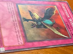 1996 Gryphon Wing Trap Card SDP-050 Super Rare Yugioh Holo - Image 2