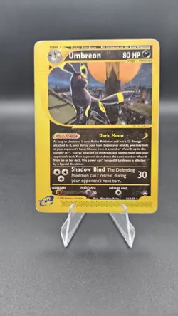 Pokemon TCG 2002 Umbreon Aquapolis 41/147 Non Holo Rare Card LP-/MP - Image 1