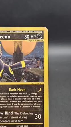 Pokemon TCG 2002 Umbreon Aquapolis 41/147 Non Holo Rare Card LP-/MP - Image 3