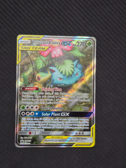 Venusaur & Snivy GX SM229 Sm Holo Near Mint perfect condition card - Image 2