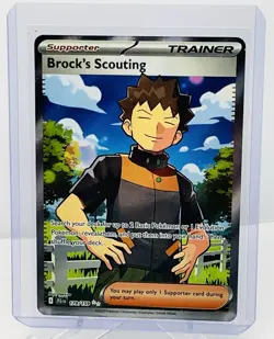 Brock's Scouting 179/159 Full Art SV09: Journey Together Pokemon Card Near Mint - Image 1