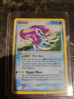 2005 Suicune 030 Pokemon TCG Holo Black Star Rare Promo Card LP - Image 1