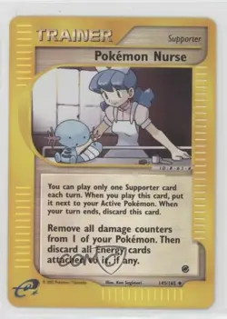 Pokemon Nurse Reverse Foil e-Card Series Expedition #145 2002 - Image 1