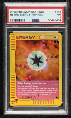 Retro Energy Reverse Foil Pokemon e-Card Series Skyridge PSA 7 2003 - Image 1