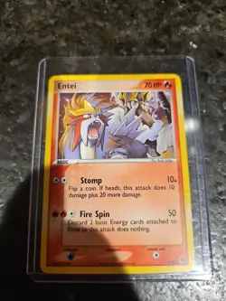 Entei 1/17 Pop Series 2 Holo Foil Rare Pokemon Card Lightly Played - Image 1
