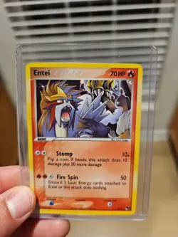 Entei 1/17 Pop Series 2 Holo Foil Rare Pokemon Card Lightly Played - Image 3