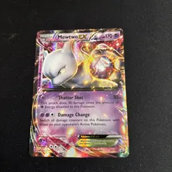 Mewtwo EX XY107 XY Holo Pokemon Card - Image 1