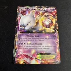 Mewtwo EX XY107 XY Holo Pokemon Card - Image 2
