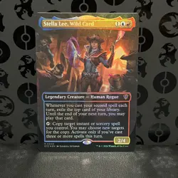MTG Stella Lee, Wild Card *BORDERLESS FOIL* Commander: Thunder Junction 0003 NM - Image 1