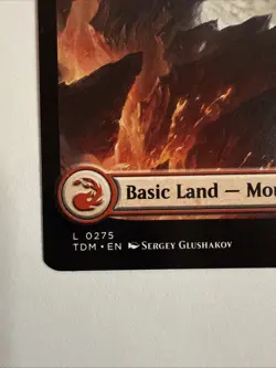 Mountain (275) Full Art Tarkir: Dragonstorm TDM MTG Magic Non Foil - Image 2