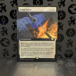 Forge Anew (Extended Art) (Surge Foil) #760 (NM) Lord of the Rings LTR Magic MTG - Image 1