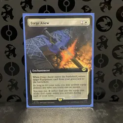 Forge Anew (Extended Art) (Surge Foil) #760 (NM) Lord of the Rings LTR Magic MTG - Image 3