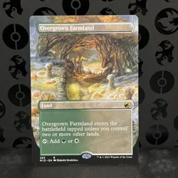 x1 Overgrown Farmland MID MTG 283 BORDERLESS RARE M/NM 1x - Image 1