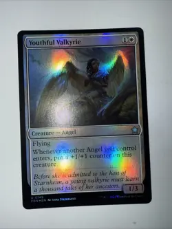 MTG FOIL Youthful Valkyrie - Foundations #149 - Image 1