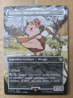 STILTZKIN, MOOGLE MERCHANT Borderless -Final Fantasy MTG Magic MINT!! - Image 1