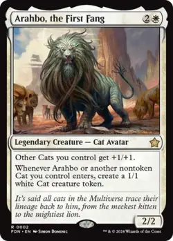 Arahbo, the First Fang -Foil Near Mint MTG Foundations - Image 1
