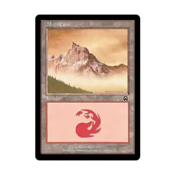 WOTC MtG Mercadian Masques Mountain #346 (C) (Foil) VG - Image 1