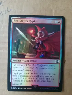 MTG Magic the Gathering Red Mage's Rapier (152/764) Final Fantasy NM FOIL - Image 1