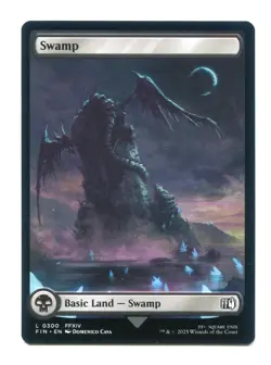Swamp Basic Land #0300 NM Final Fantasy FIN MTG Magic the Gathering FFXIV - Image 1