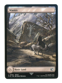 Wastes Basic Land #0309 NM Final Fantasy FIN MTG Magic the Gathering FFXVI - Image 1
