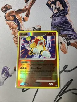 Entei [Reverse Holo] #4 Pokemon Secret Wonders - Image 1