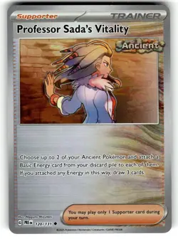 Pokemon Prismatic Evolutions Professor Sada's Vitality 120/131 Holo - Image 1
