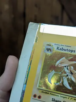 Pokemon Wizards Of The Cost Fossil Kabutops Holo 9/62 Edge Of Sheet NFC... - Image 4