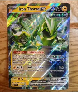Pokemon TCG Iron Thorns ex 077/167 Twilight Masquerade Holo Double Rare NM - Image 1