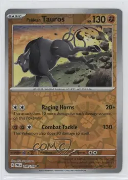 Paldean Tauros Reverse Foil Pokemon SV02: Paldea Evolved #108 - Image 1