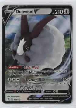 Dubwool V Pokemon Sword & Shield Rebel Clash #153 - Image 1