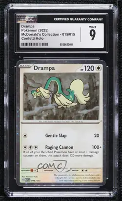 Drampa Confetti Holo Pokemon McDonald's Collection Match Battle 2024 (M24EN) - Image 1