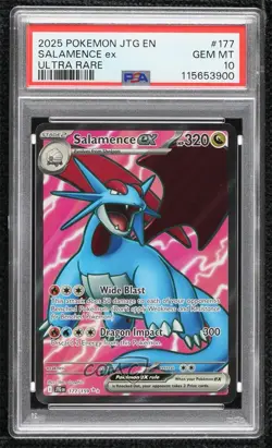 Salamence ex Ultra Rare Pokemon Journey Together (JTG) PSA 10 GEM MT - Image 1